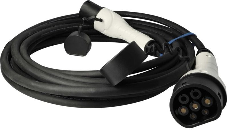 Thumbnail - Vhbw - Ladekabel Typ 2 zu Typ 2 kompatibel mit vw id Buzz Elektroauto, 1-phasig, 32 a, 7 kW, 10 m