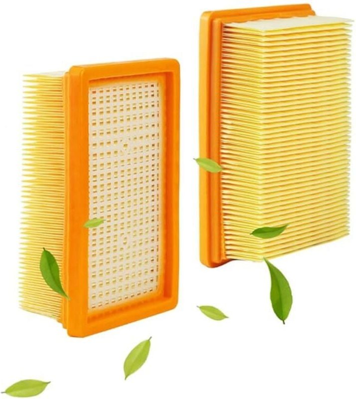 2 Stück Staubsaugerfilter für Kärcher WD6 MV4 MV5 MV6 WD4 WD5, Staubsaugerzubehör Filter mit Bürste, Ersatzzubehör für K...