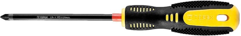 Kreuzschraubendreher magnetisch aus CrV PZ2 x 100 mm