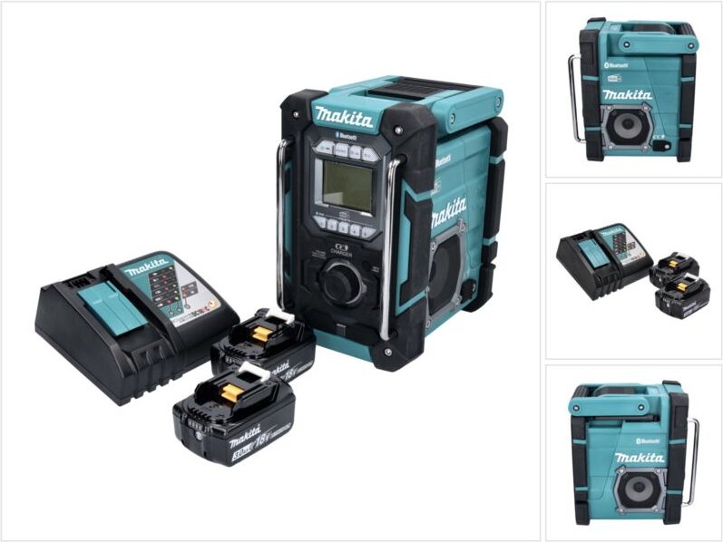 Dmr 301 rf Akku Baustellenradio 12 v max. - 18 v dab / dab+ / Bluetooth + 2x Akku 3,0 Ah + Ladegerät - Makita