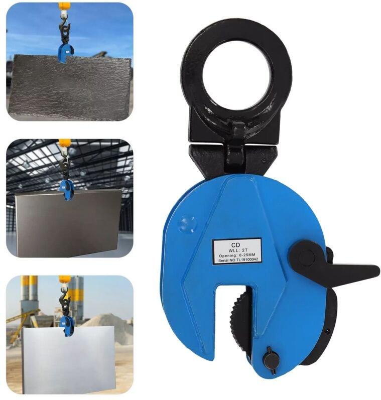 Vertikale Plattenklammer, Stahlplatten-Hebeklammer, 2T Stahlplatten-Hebegeräte, Stahlplatten-Hebe- und Transportwerkzeug...