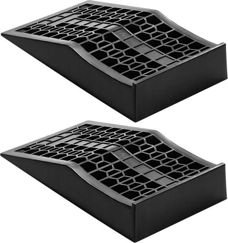 Mophorn Autorampen Auffahrrampen 2er-Set, 66 m Hubhöhe, tragbare und flache Servicerampen für Fahrzeugwartung, Ölwechsel...