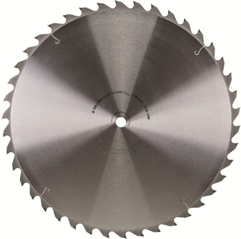 Cv Kreissägeblatt Sägeblatt 700 x 30 mm 56 z - Scheppach