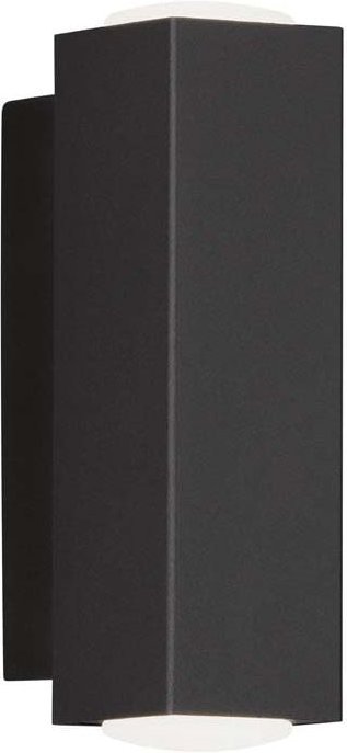 Fischer&honsel - Wandleuchte Wandstrahler Flurleuchte Wohnzimmerleuchte Metall Schwarz h 13 cm