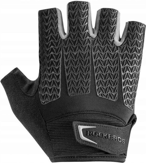 Fahrradhandschuhe mit Geleinlagen, Größe M, grau