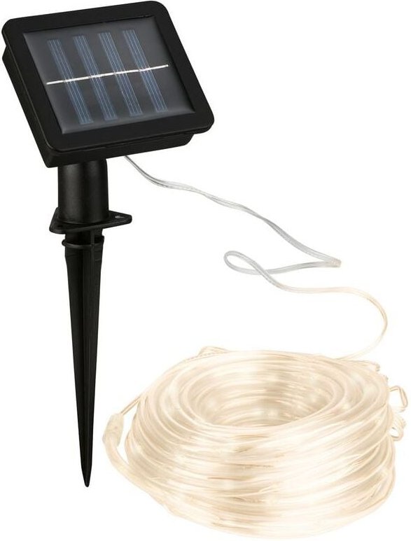 Solar led ribbon, 100xLED, IP44, outdoor, 10m