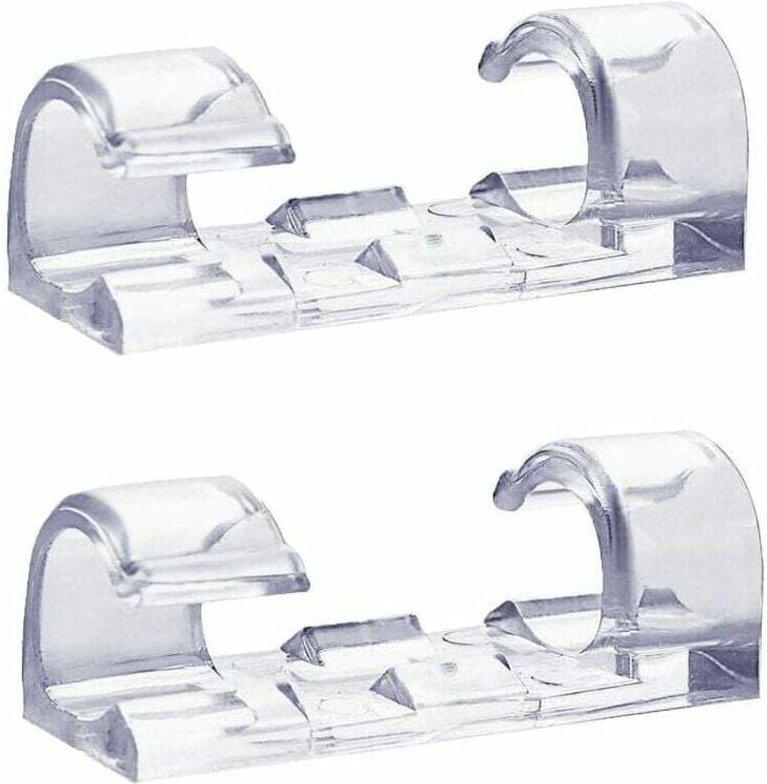 Thumbnail - ZVD-60er-Pack transparente Kabelclips, starker selbstklebender Kabelhalter, langlebige Kabelmanagement-Organizer-Klemmen...