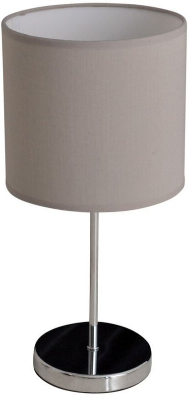 Naeve NEW YORK Tischlampe mit rundem Schirm Grau 1xE27