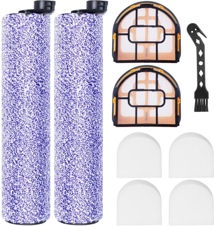 Zubehörset für Shark WDB1F2 HydroVac XL 3-in-1 Staubsauger – 2 Rollbürsten, 4 Schwammfilter, 2 Kassettenfilter, 1 Reinig...