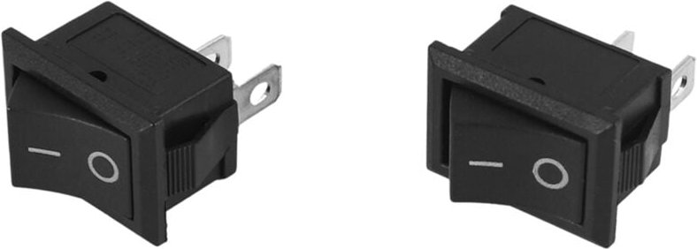 R) 2 Stueck Auto ac 6A/ 250V 10A/ 125V Pin Position on/ off Kippschalter KCD1