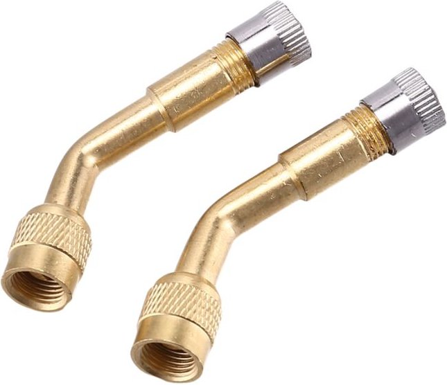Tlily - 2 StüCke 135 Grad Luftreifen VentilverläNgerung Adapter Langen Schaft für Motorrad Autos
