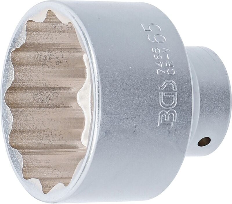 Bgs Technic - Steckschlüssel-Einsatz Zwölfkant Antrieb Innenvierkant 20 mm (3/4') sw 65 mm