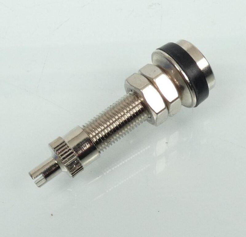 metallventil rechts zum schrauben Ø7.7mm l 37mm bike it silber