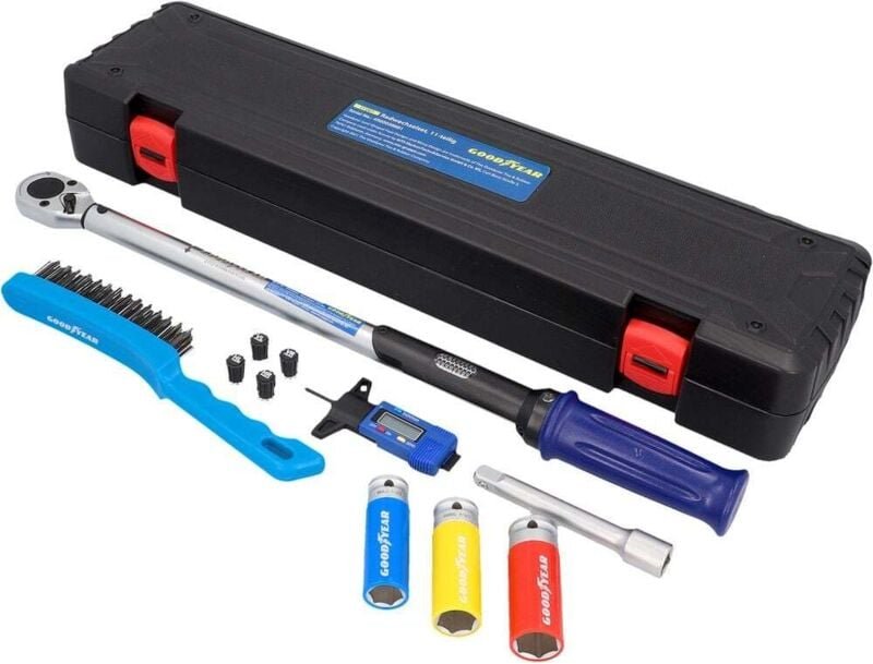 Goodyear - Radwechselset 11-tlg Drehmomentschlüssel Umschaltknarre Steckschlüssel