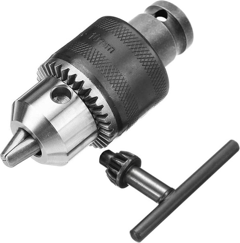 Thumbnail - 1,5–10 mm 1/16 Zoll – 3/8 Kapazität Schlüssel Bohrfutter Schraubenschlüssel Konverter 1/2 Sockel Vierkant Buchse Adapter