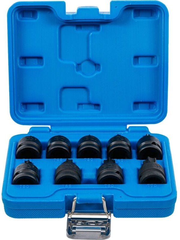 Bgs Technic - Kraft-Bit-Einsatz-Satz Antrieb Innenvierkant 12,5 mm (1/2') T-Profil (für Torx) T20 - T70 9-tlg.