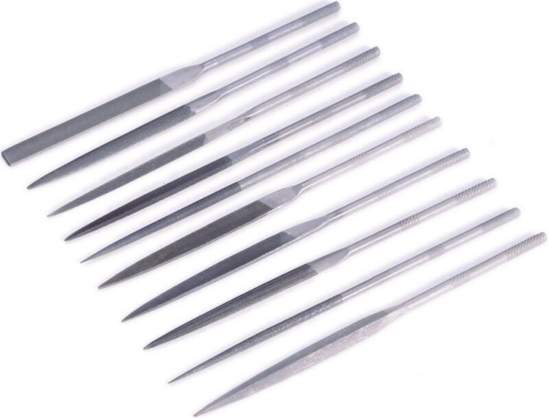 Toolcraft - 821006 Nadelfeilensatz 10tlg. Hieb-Länge 90 mm Länge 180 mm 1 Set