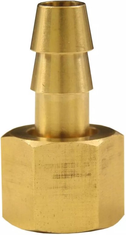 Druckluft Schlauchtülle Messing mit Überwurfmutter ig 1/4' für 6 mm Schlauch