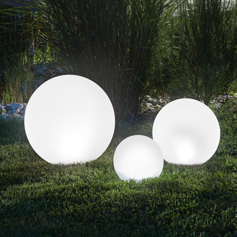 Esotec - Solar Leuchtkugel 3er set multicolor Kugelleuchte Garten outdoor 102614