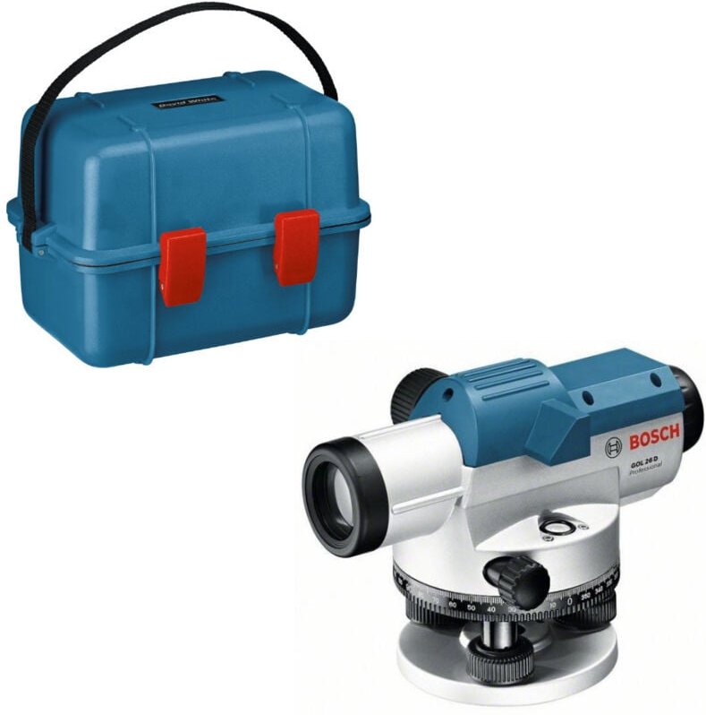 Bosch optisches Nivelliergerät gol 26D + BT160 + GR500 im Handwerkerkoffer
