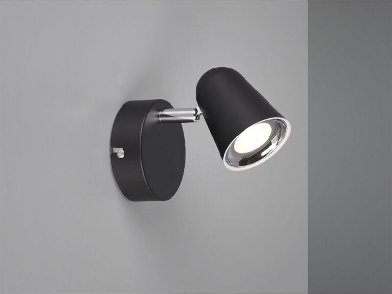 Thumbnail - Leuchten 1er led Spot Toulouse schwarz matt Wandlampen - Reality