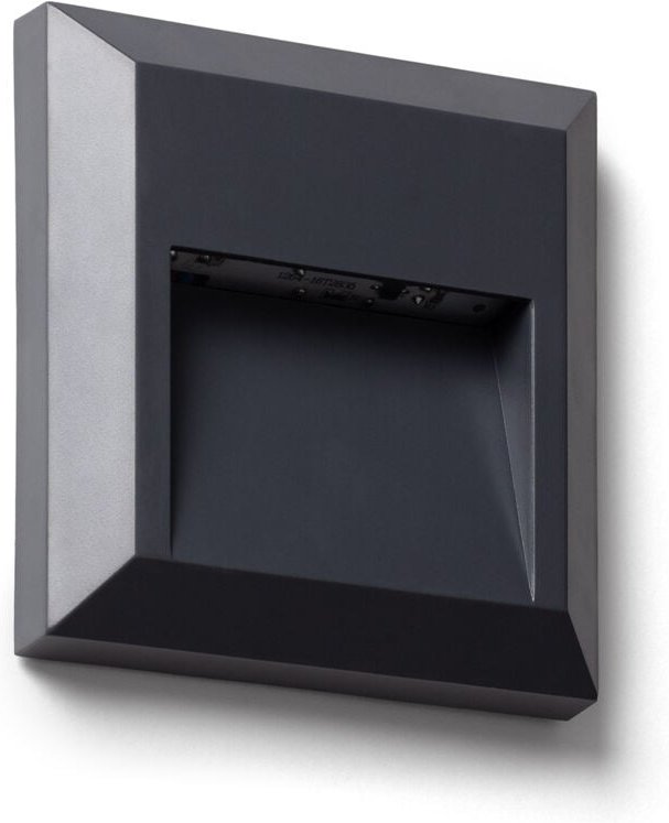 LED Außenleuchte für Wandmontage Quadratisch Edulis 2700K Anthrazit Warmweiß