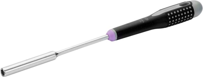 Ergo Steckschlüssel für Sechskantschrauben mit langer Aufnahme und Gummigriff, 6 mm x 125 mm - Bahco