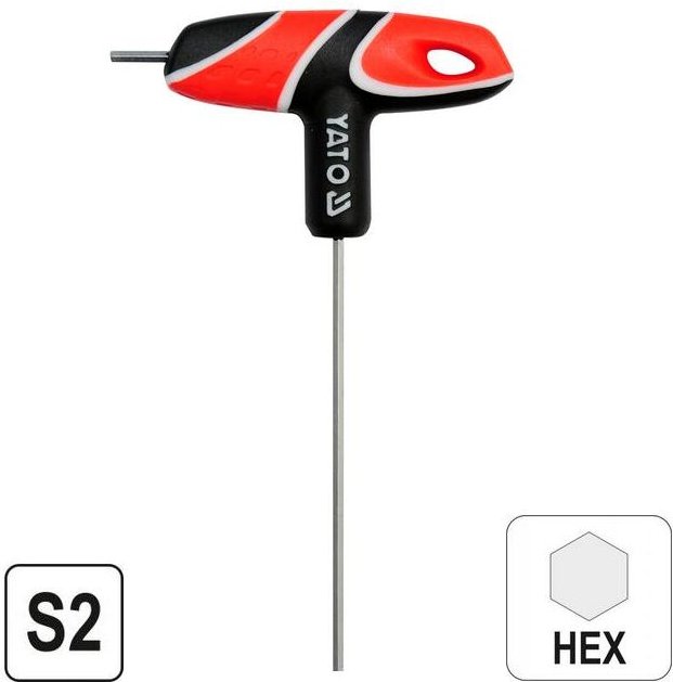 Yato YT-05572 Sechskantschlüssel Inbusschlüssel mit T-Griff Metrisch 1 St.