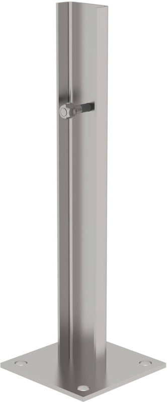 MUNK Fußplatte Edelstahl