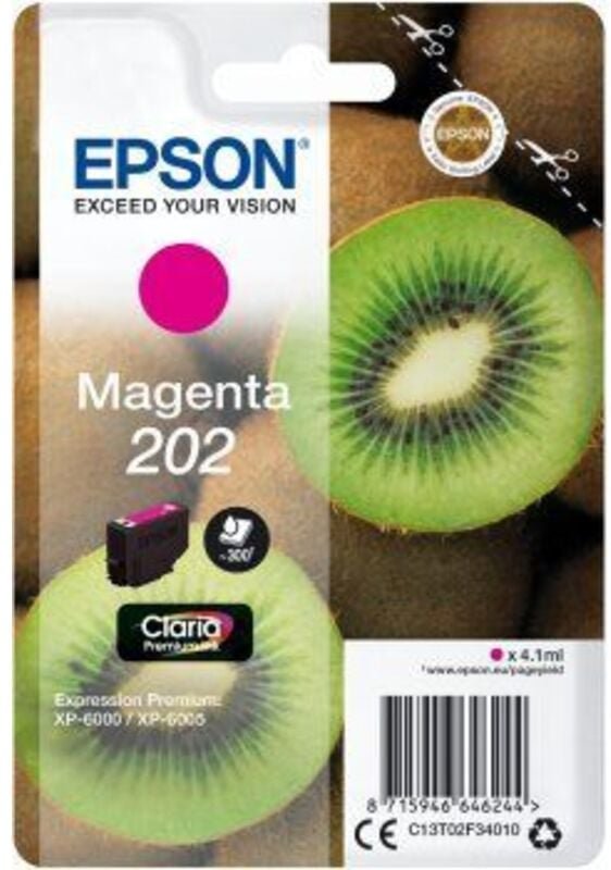 Epson Kiwi Singlepack Magenta 202 Claria Premium Ink