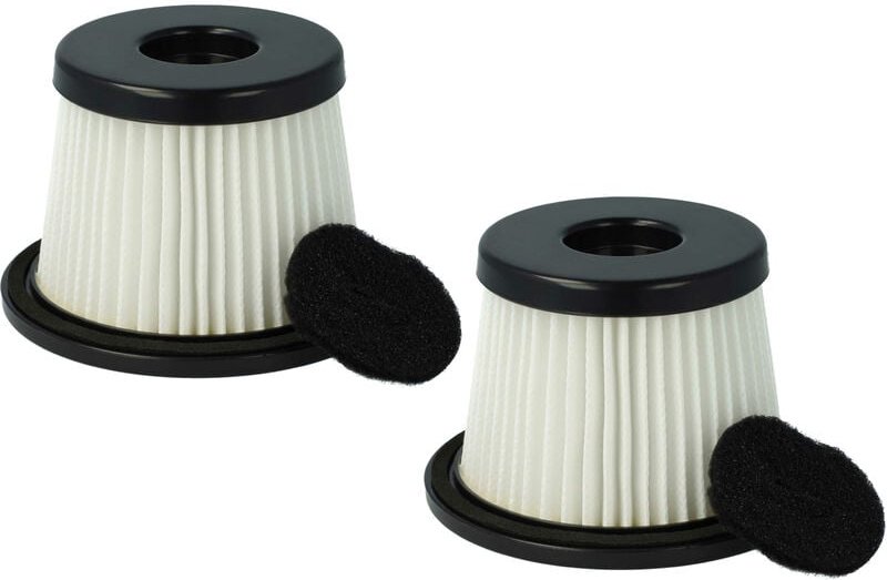 Filterset 2x Staubsaugerfilter kompatibel mit Moosoo K24 Staubsauger - hepa Filter Allergiefilter - Vhbw
