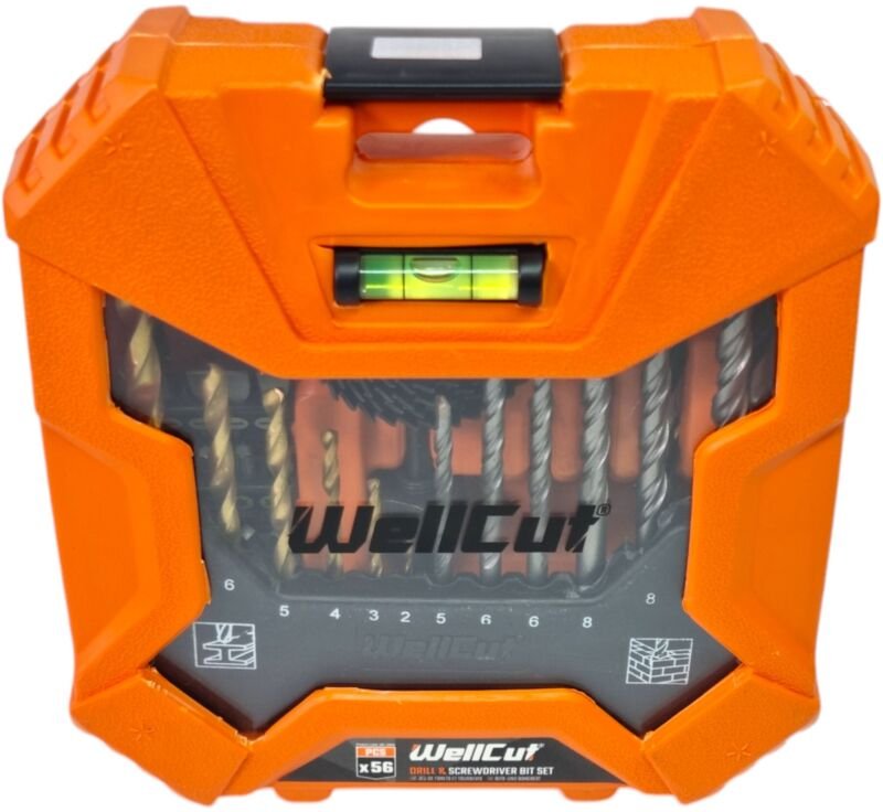 56 tlg. Bit- und Bohrer Set ( WC-DB56 ) ph / pz / hex / Schiltz / tx / Robertson Metall / Holz / Stein Bohrer + Lochsäge...