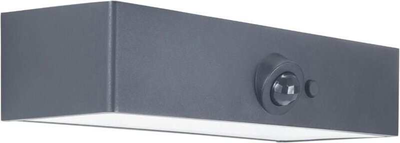 Forlight - Ret Solar-Wandleuchte mit 3000K warmweißem Licht in Schwarz