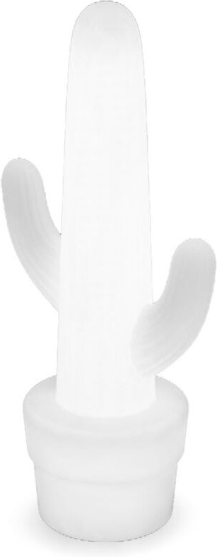 Kaktus 100 cm Höhe. Dekorative Lampe mit Kabel für den Innen- und Außenbereich. Kaltweißes LED-Licht