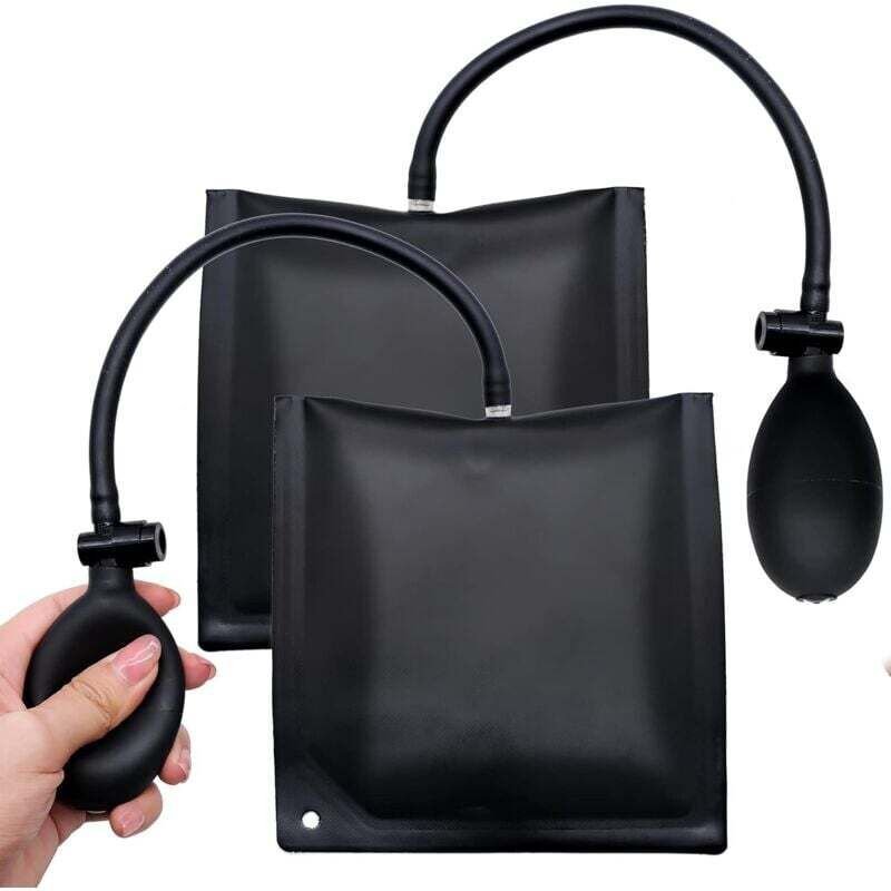 Hebekissen, 2er-Pack Aufblasbares Luftpumpenkissen tpu Autowerkzeugzubehör Stützluftkissen für Türen Fenster Möbel Kühls...