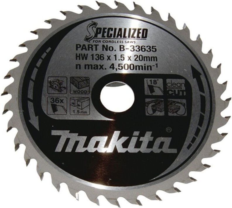 B-33635 specialized Sägeb.136x20x36Z - Makita