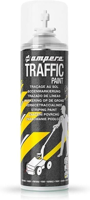 Ampere - 1 Dose Bodenmarkierspray Traffic Paint 500ml/Dose weiss