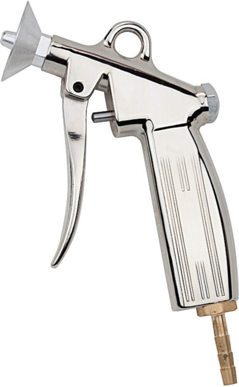 Blaspistole, Schutzschild, Alu-Druckguss vernickelt, Tülle lw 6 - Riegler