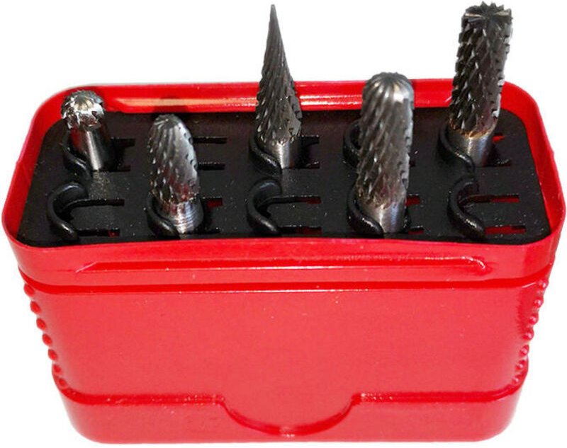 Hartmetall-Fräser, 5er-Set, 6 mm Durchmesser – Für pneumatische Minischleifer – Sauberer, splitterfreier Schnitt