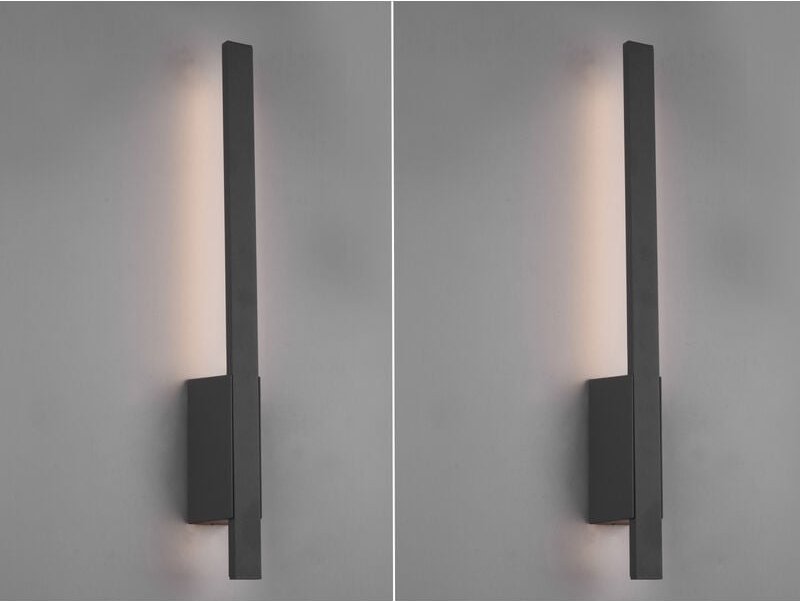 Meinewunschleuchte - led Außenwandleuchte 2er Set in Anthrazit - indirekte Wandbeleuchtung