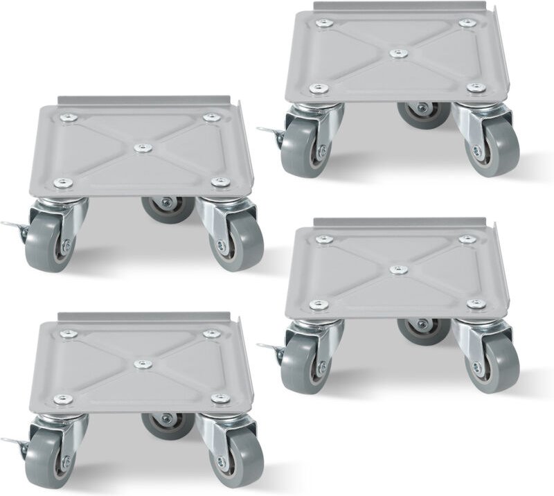 Wolketon Möbelroller 4 stück Transportroller Möbelroller Schwerlastrollen Rollbrett Umzugsset 500 kg mit Lenkungsrollen ...