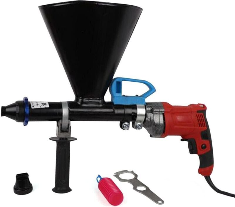 700W Elektrisch Mörtelspritze Fugenpistole für Mörtel Fugenspritze mit Zubehör Handmörtelpumpe Mörtelpresse Tragbare Ede...