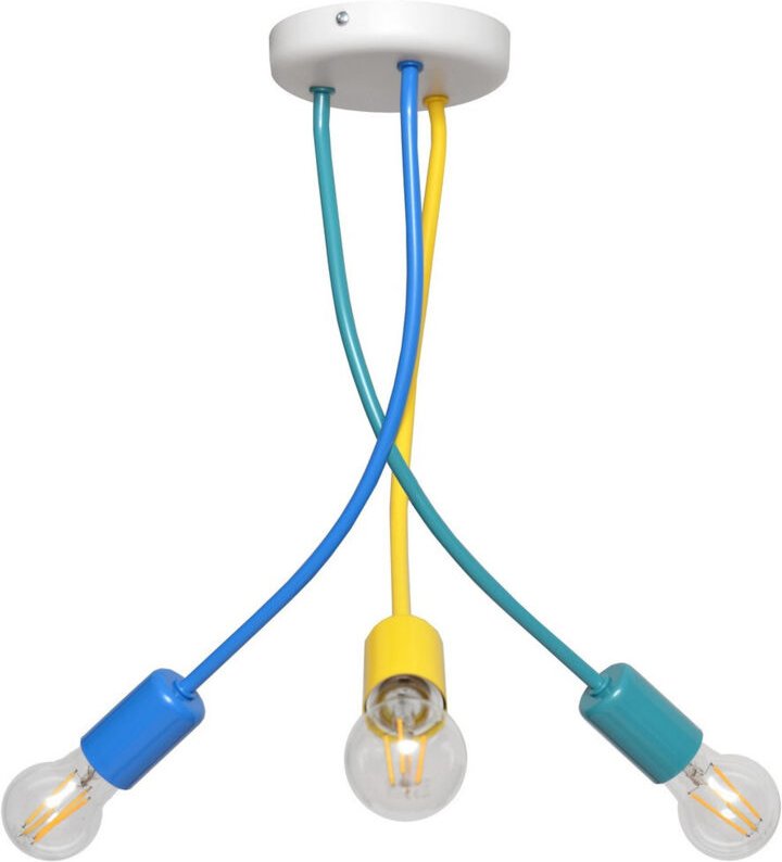 Helam - harvard Halbbündige Deckenleuchte mit mehreren Armen, mehrfarbig, 36 cm