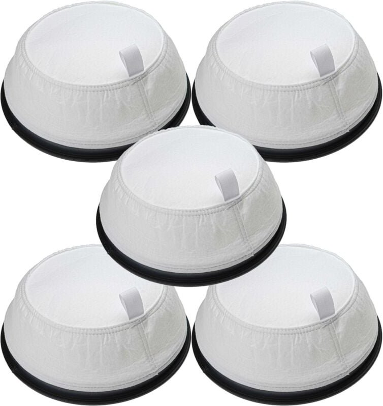 5x Sackfilter kompatibel mit Nilfisk VC300, Saltix 10, GD111 Trockensauger, Staubsauger - Ersatz-Filter Schwarz Weiß - V...