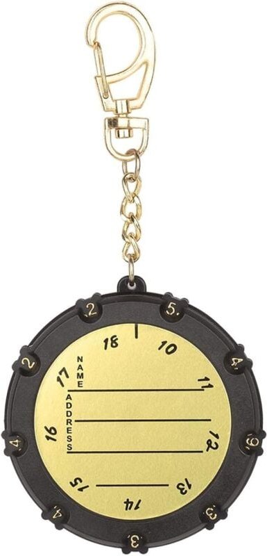 Sollbry - Tragbarer Golf-Ergebniszähler, Golf-Stroke-Shot-Putt-Ergebniszähler, 18-Loch-Golfmarker mit Zahlenrädern, Punk...