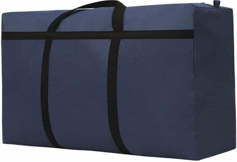 180 l große Aufbewahrungstasche, Oxford-Stoff, wasserdicht, waschbar, geeignet für Reisegepäck (100 x 60–30 cm, dunkelbl...