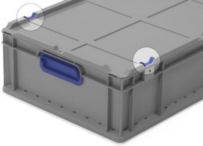 Schiebeverschluss blau passend für Stülpdeckel