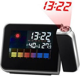 Réveil Projection Plafond Réveil à Projecteur Réveil Digital Réveil Projection Réveil Numérique led avec Station Horaire...