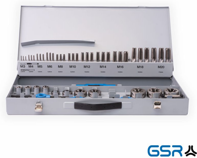 Thumbnail - Gewindeschneidsortiment 56tlg. M3-M20 hss - GSR
