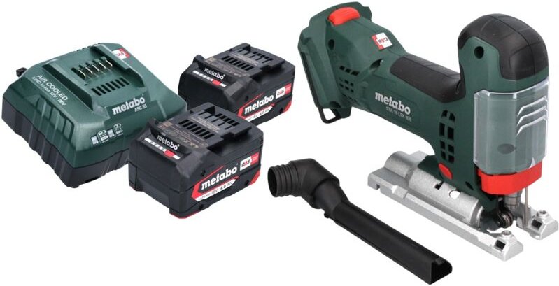 Metabo - sta 18 ltx 100 Akku Stichsäge 18 v 100 mm Brushless + 2x Akku 4,0 Ah + Ladegerät